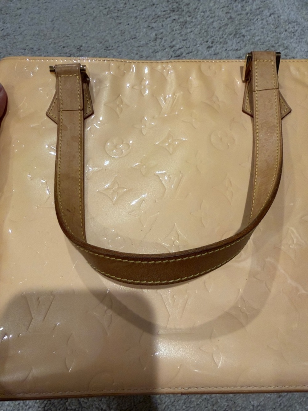 Louis Vuitton Vernis Houston Tote with Tan Handles - Picture 14 of 16